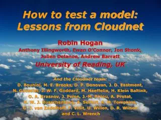 How to test a model: Lessons from Cloudnet