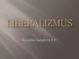 Liberalizmus