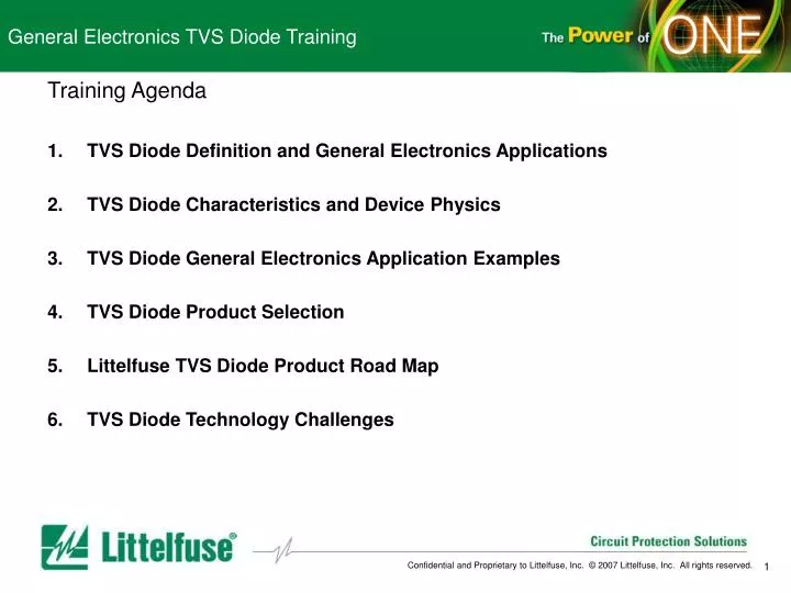 general electronics tvs diode training