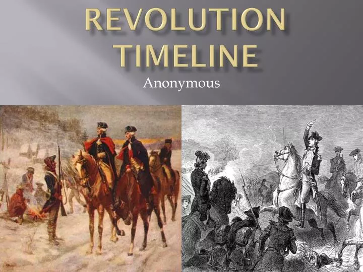 revolution timeline