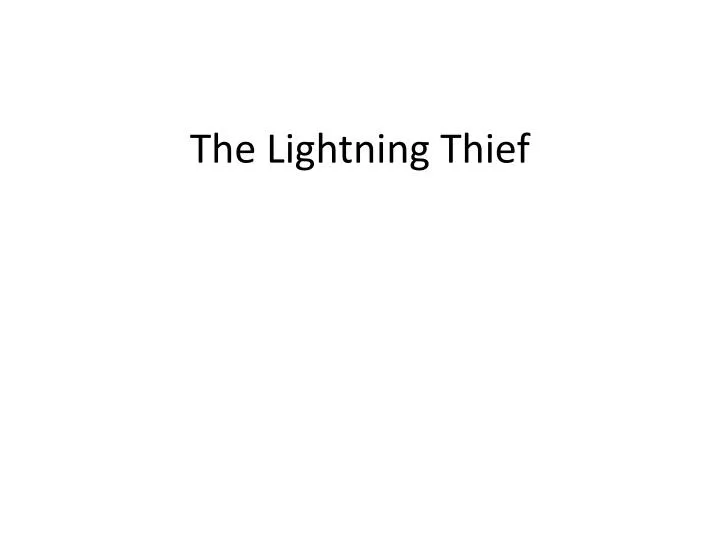 the lightning thief