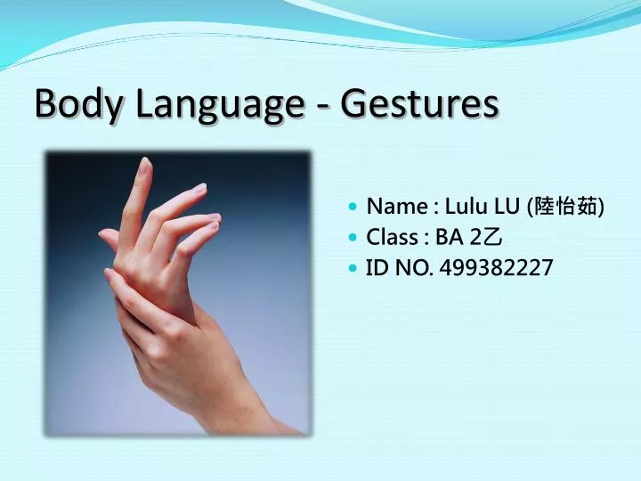 body language gestures