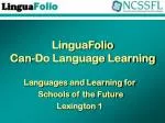 LinguaFolio Can-Do Language Learning