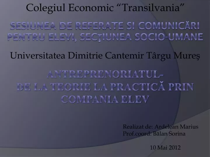 colegiul economic transilvania