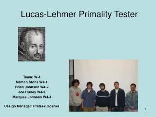Lucas-Lehmer Primality Tester