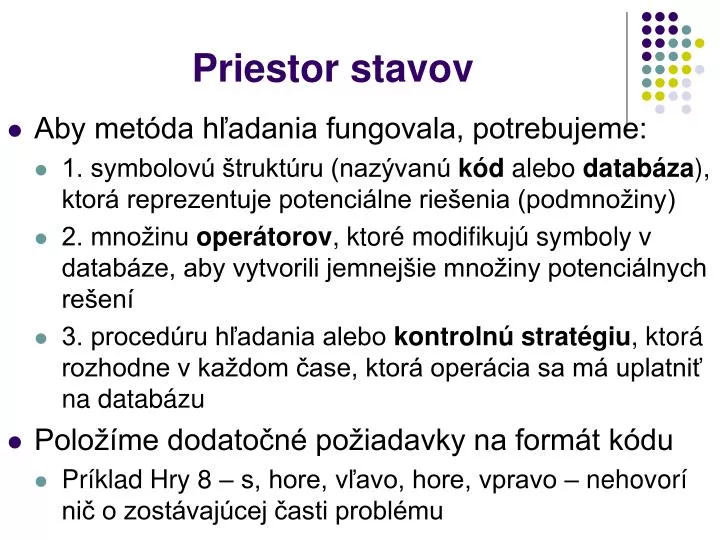 priestor stavov