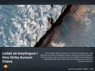 leita a breytingum hinu litr ka aureum chaos