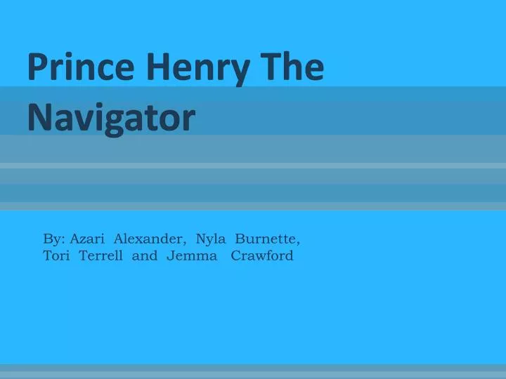 prince henry the navigator
