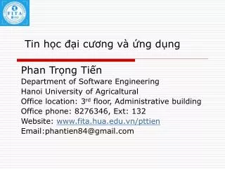 tin h c i c ng v ng d ng