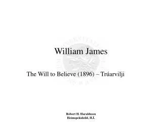 william james