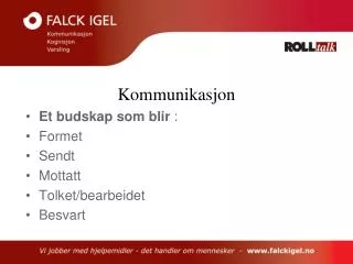 kommunikasjon
