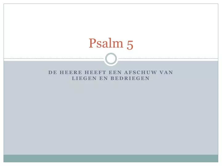 psalm 5