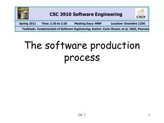 The software production process