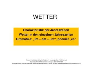 wetter