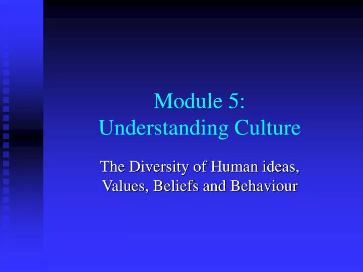 module 5 understanding culture