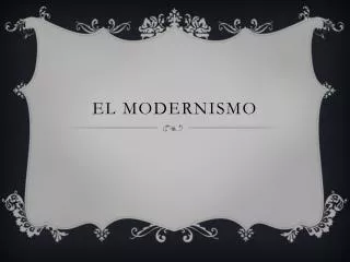 el modernismo