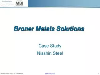 Broner Metals Solutions