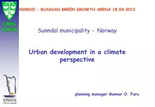 Nominated to Nordic Energy municipality 2011