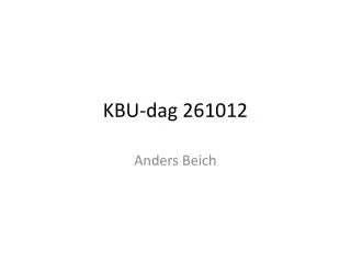 kbu dag 261012