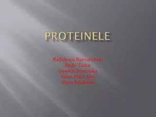 proteinele