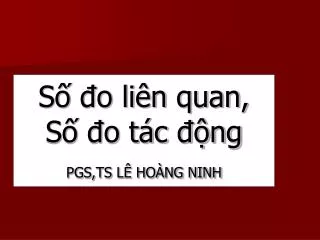 s o li n quan s o t c ng pgs ts l ho ng ninh
