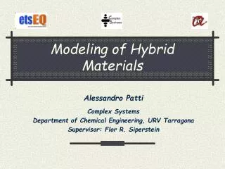 Modeling of Hybrid Materials