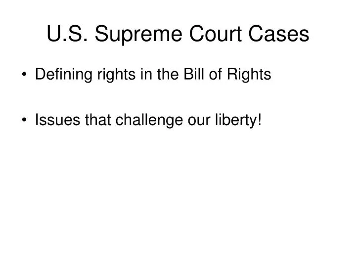 u s supreme court cases