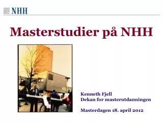 masterstudier p nhh