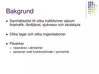 bakgrund