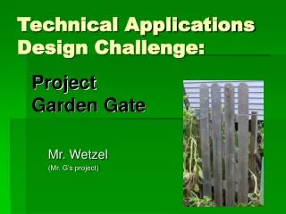 Technical Applications Design Challenge: