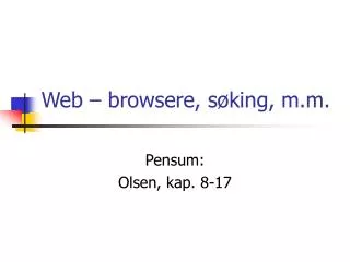 web browsere s king m m