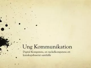 ung kommunikation