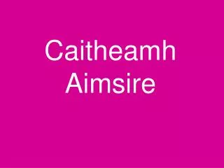 caitheamh aimsire