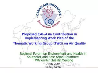 Sustainable Urban Mobility in Asia A CAI-Asia Program