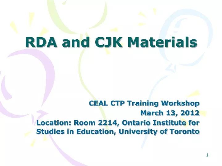 rda and cjk materials