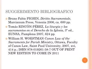 suggerimento bibliografico