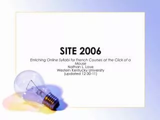 SITE 2006