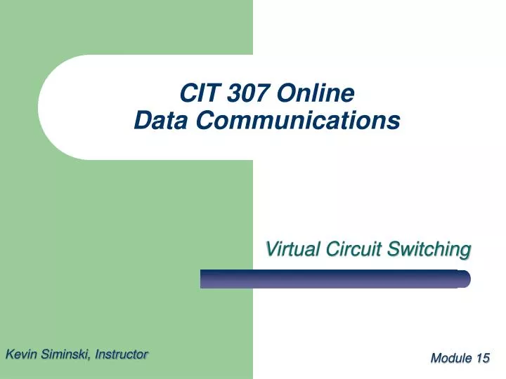 cit 307 online data communications