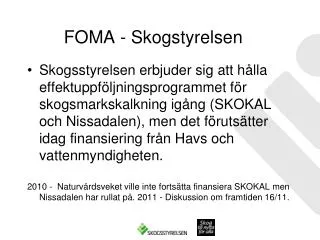 foma skogstyrelsen