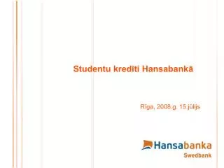 studentu kred ti hansabank