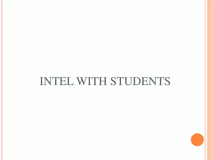 intel with students