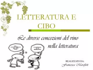 letteratura e cibo