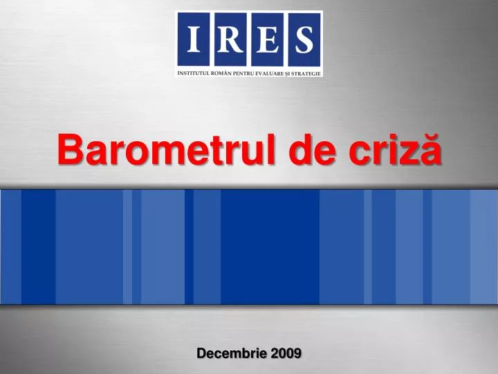 barometrul de criz