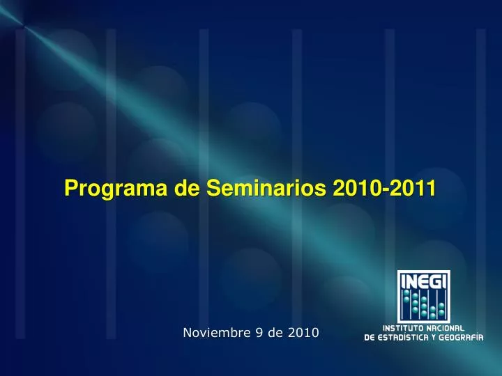 programa de seminarios 2010 2011