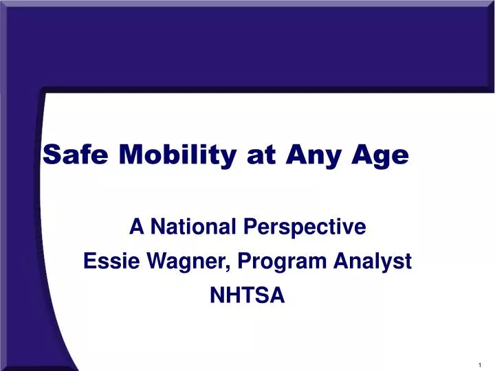 safe mobility at any age