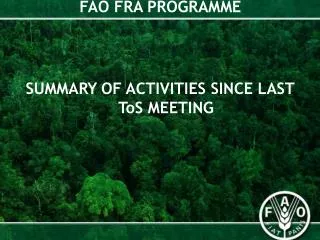 FAO FRA PROGRAMME