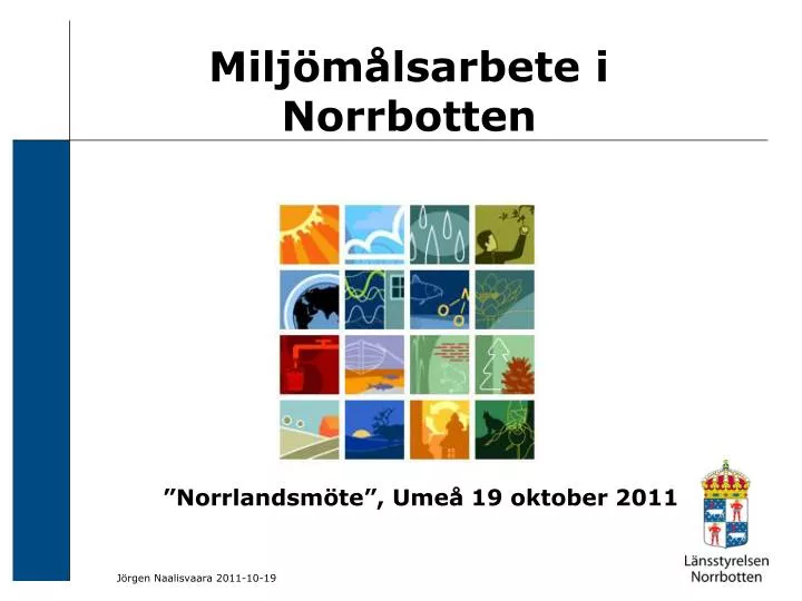 milj m lsarbete i norrbotten