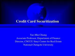 Credit Card Securitization
