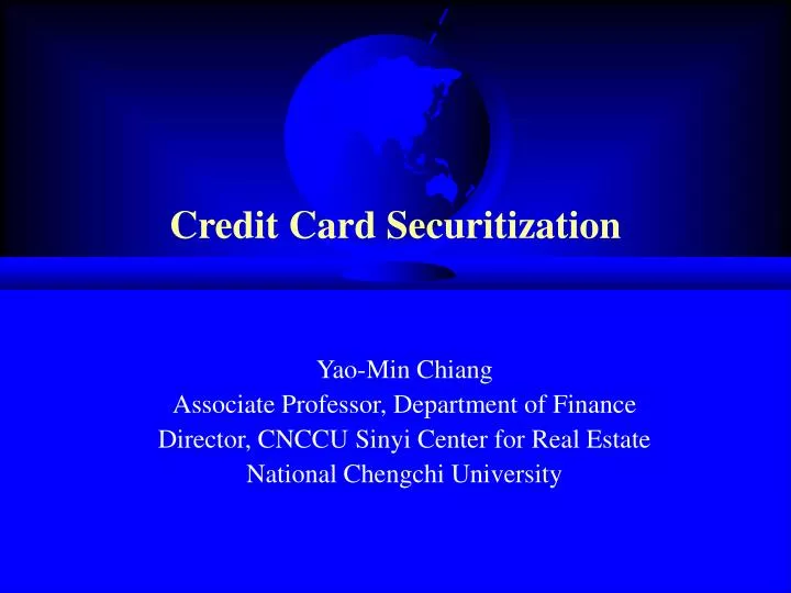 credit card securitization