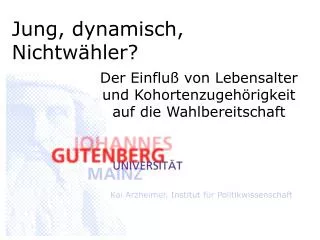 jung dynamisch nichtw hler